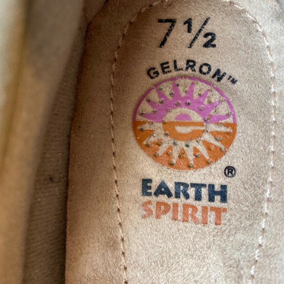 Earth Spirit Leather Gelron Gold Metallic Flats womens shoe size 7.5 - Picture 3 of 3